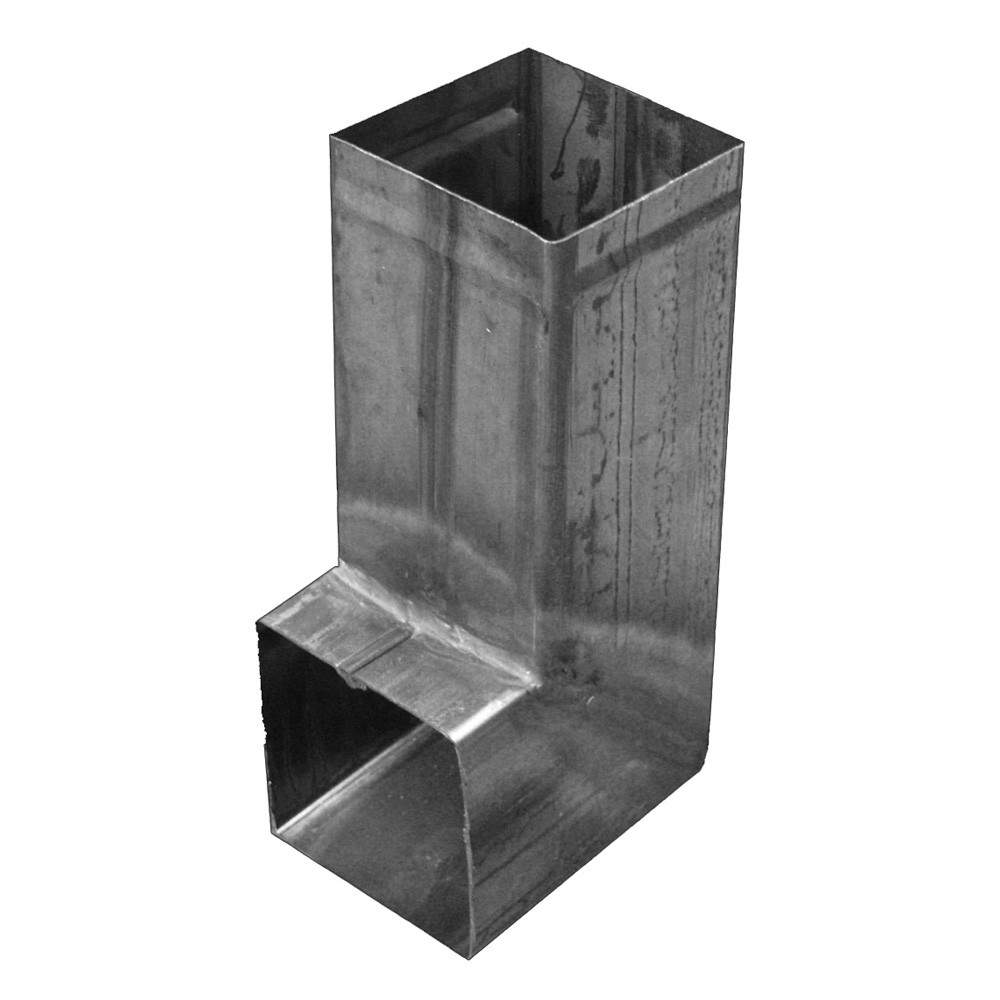 Metal Gutta Silver Stainless Steel 80X80mm Square Downpipe Shoe
