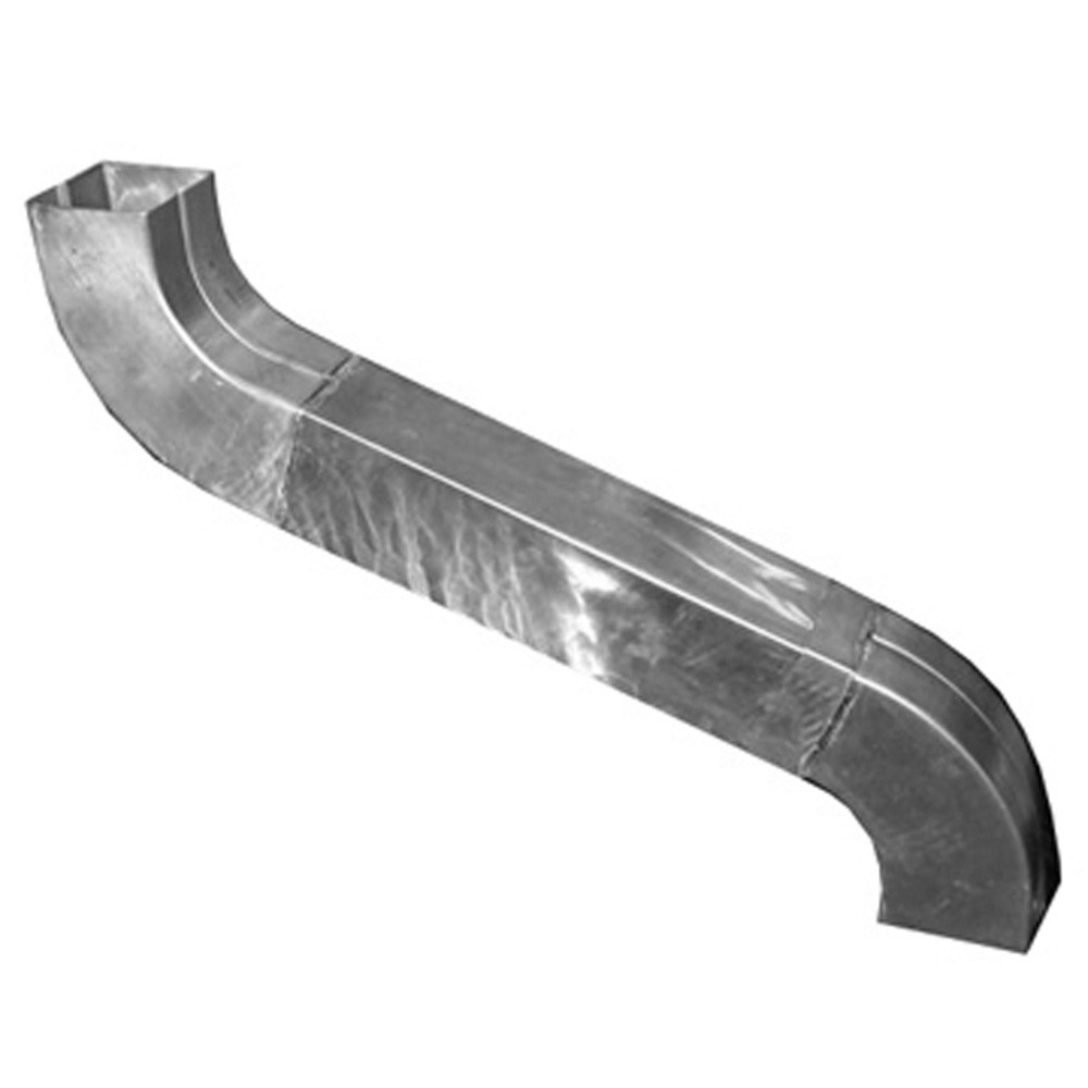Metal Gutta Stainless Steel Square 80mm Downpipe Swan Neck - 3.6m