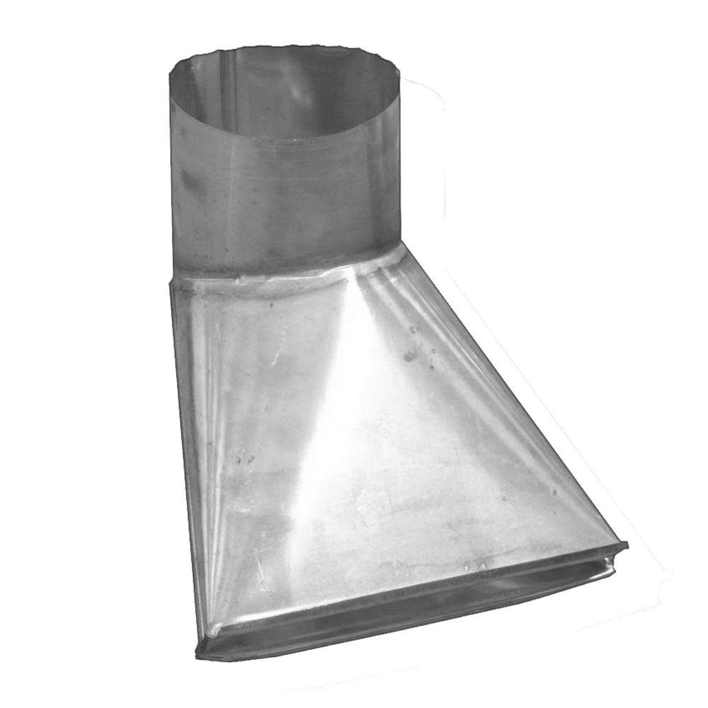 Metal Gutta Silver Stainless Steel Round 80Mm Downpipe Rainwater Dispenser