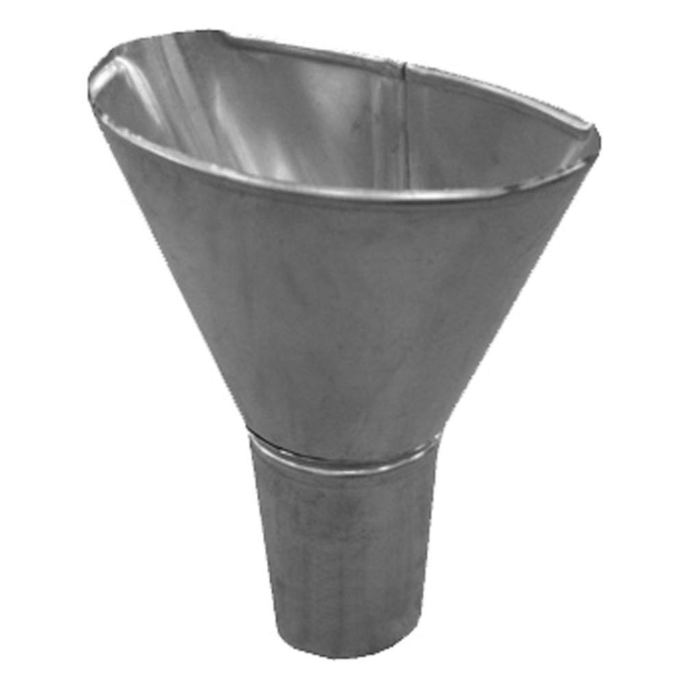 Metal Gutta Silver Zinc Hopper Head Jane - 80Mm