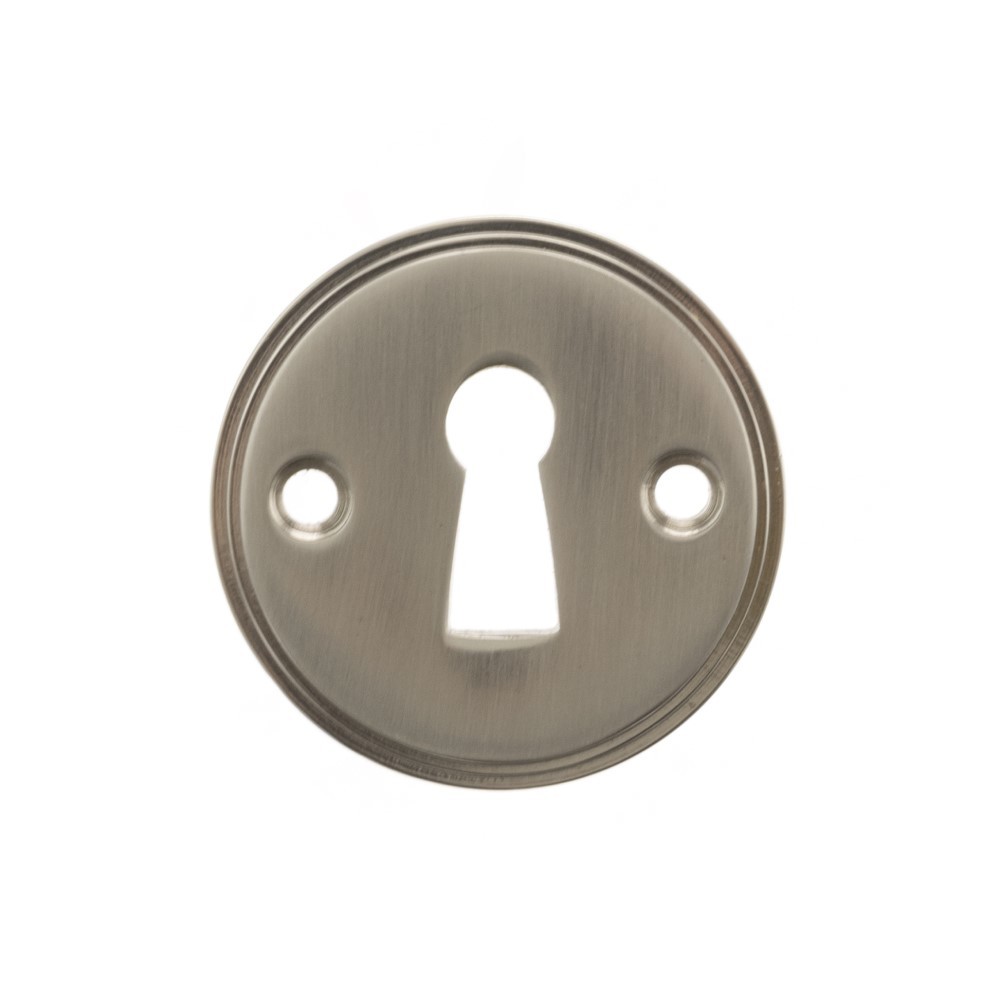 Millhouse Brass Solid Brass Open Key Hole Escutcheon Pair