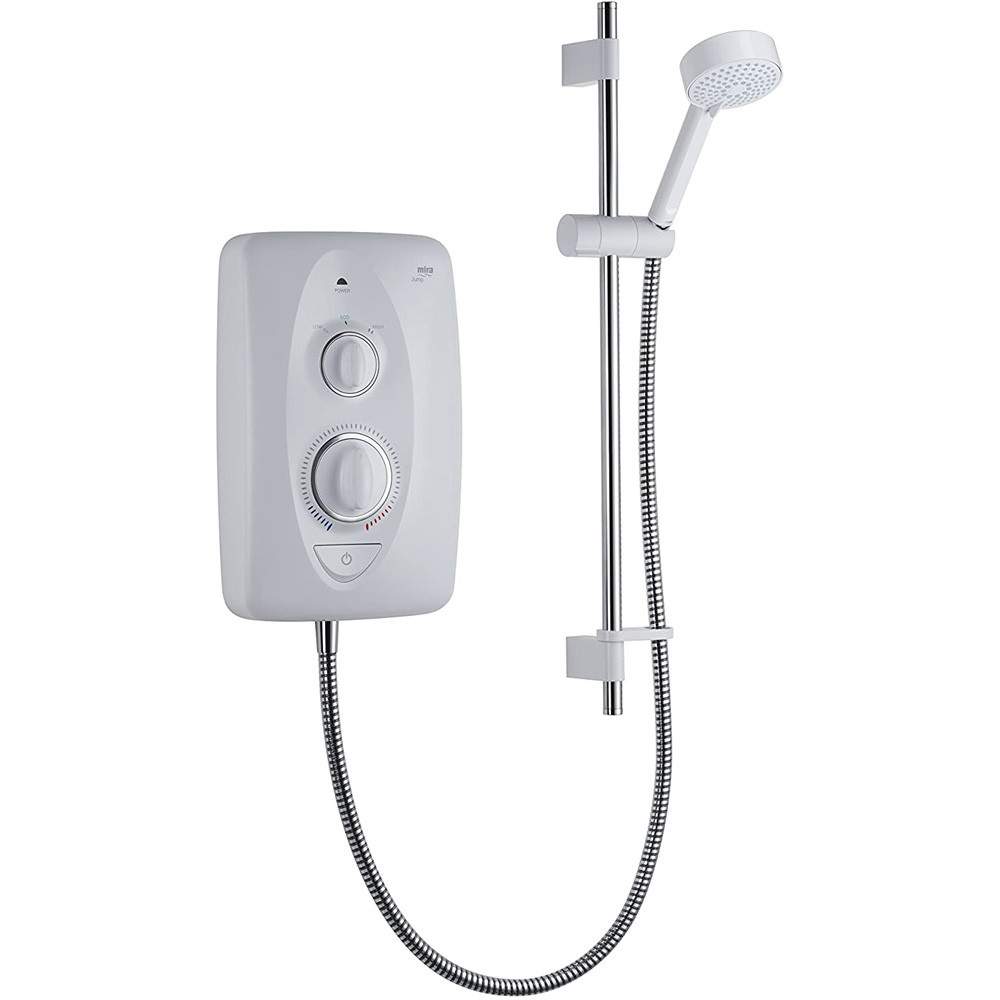 Mira White Jump Electric Shower - 8.5Kw Silver