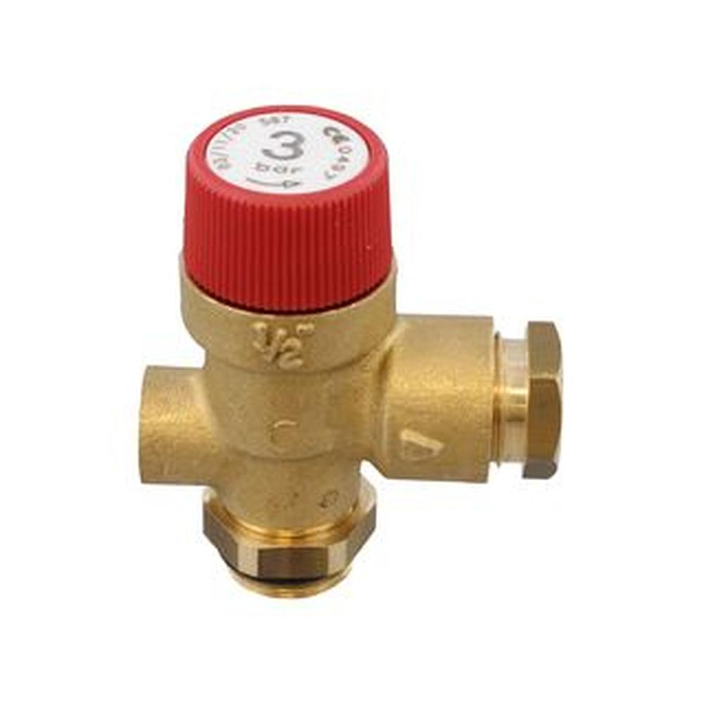 Grant MPCBS124 3 Bar Pressure Relief Valve With Pressure Gauge Port