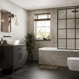 Mulitwall Linda Barker Stone Elements Tongue & Groove Hydrolock Shower Wall Panel