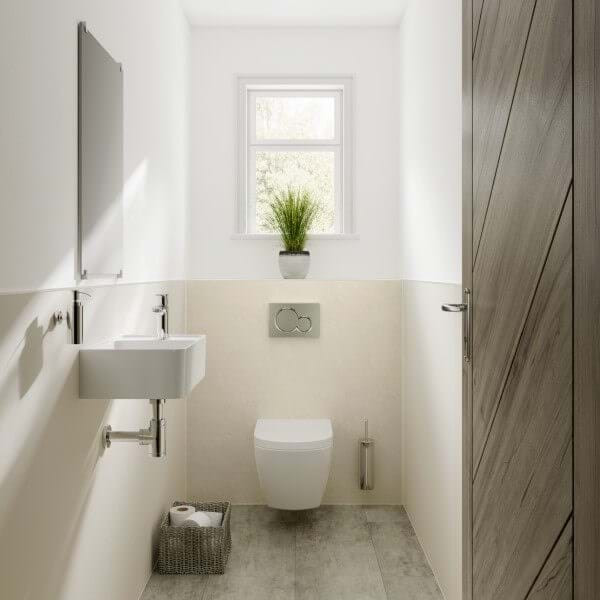 Multipanel Classic Riven Marble Unlipped Shower Wall Panel