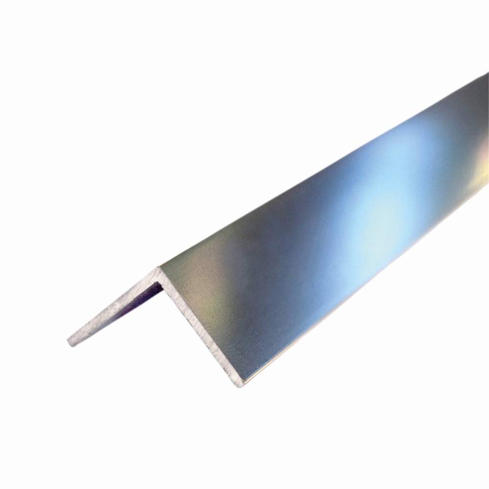 Multipanel Silver Metallic Classic Type 102 Bright Polished Aluminium Extrusion Angle Profile - 2450Mm Silver