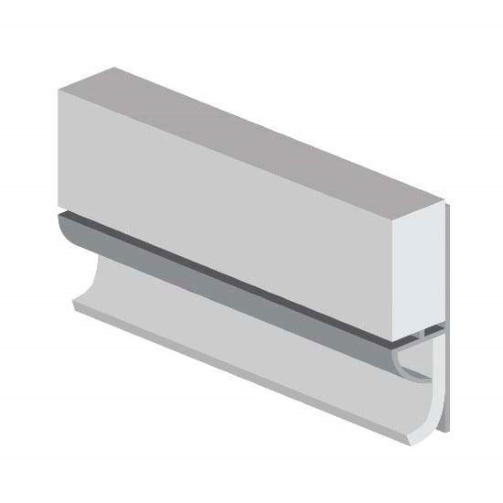 Multipanel Classic Type 103 White PVC Extrusion Floor to Wall Profile - 2450mm