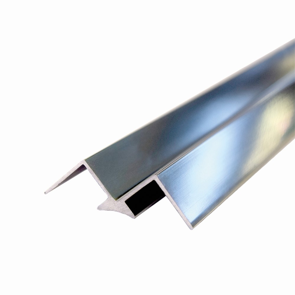 Multipanel Classic Type A Bright Polished Aluminium Extrusion Internal Corner - 2450mm