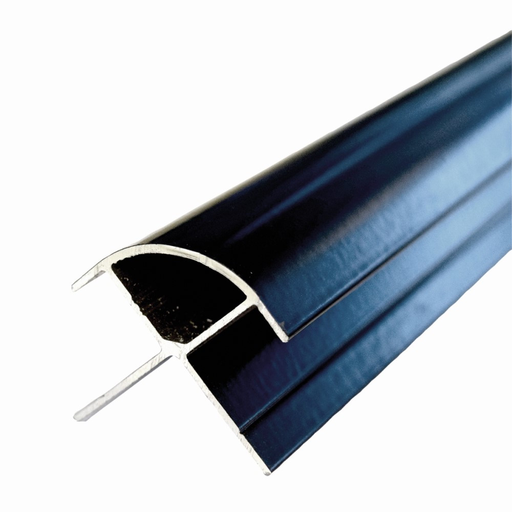 Multipanel Classic Type B Black Aluminium Extrusion External Corner - 2450mm