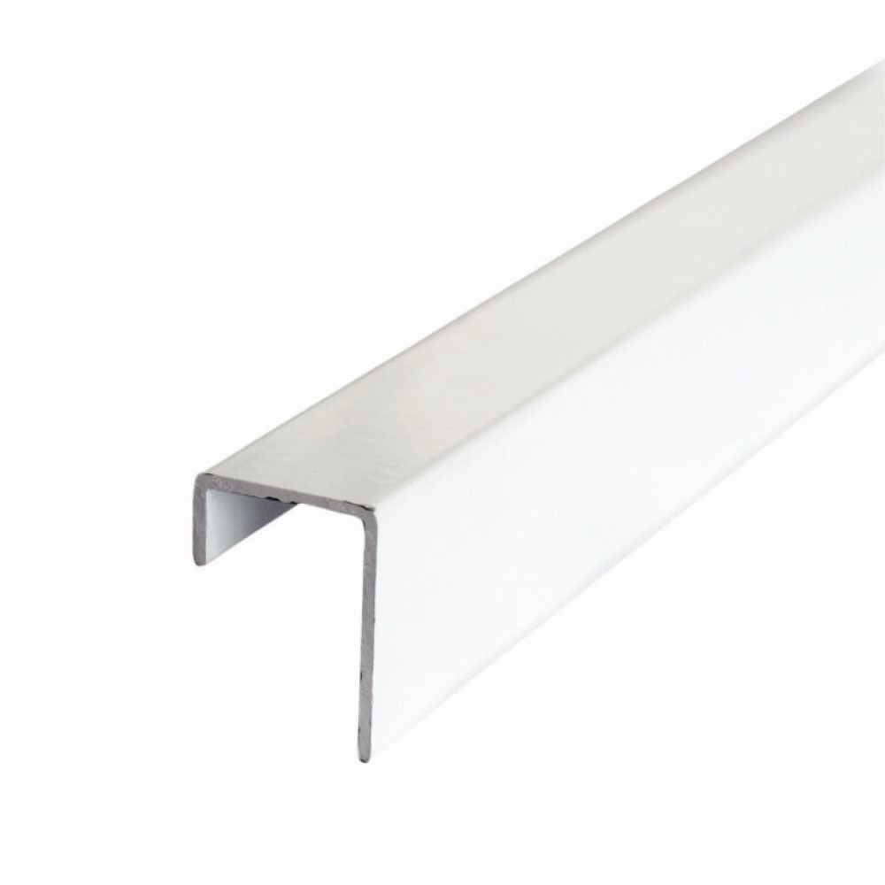 Multipanel Classic Type C White Aluminium Extrusion End Cap - 2450mm