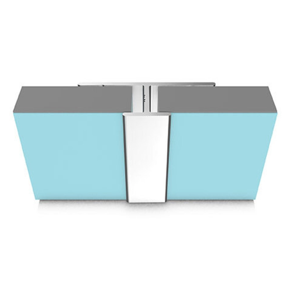 Multipanel Classic Type D Bright Polished Aluminium Continuous H Joint - 2450mm