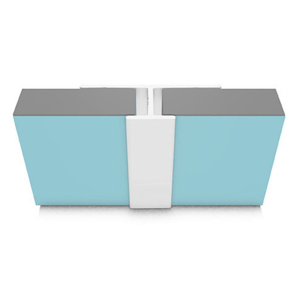 Multipanel Classic Type D White Aluminium Continuous H Joint - 2450mm