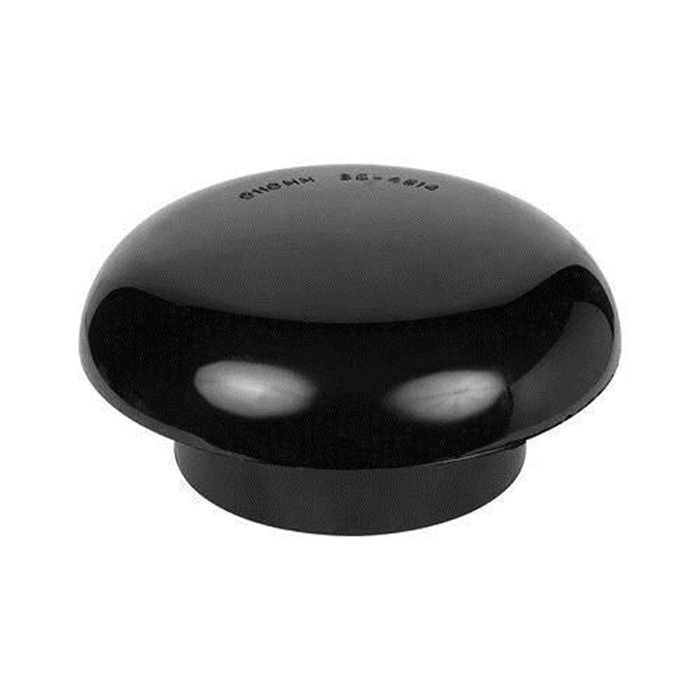 Mushroom Vent Cowl for 110mm Soil Pipes - Black
