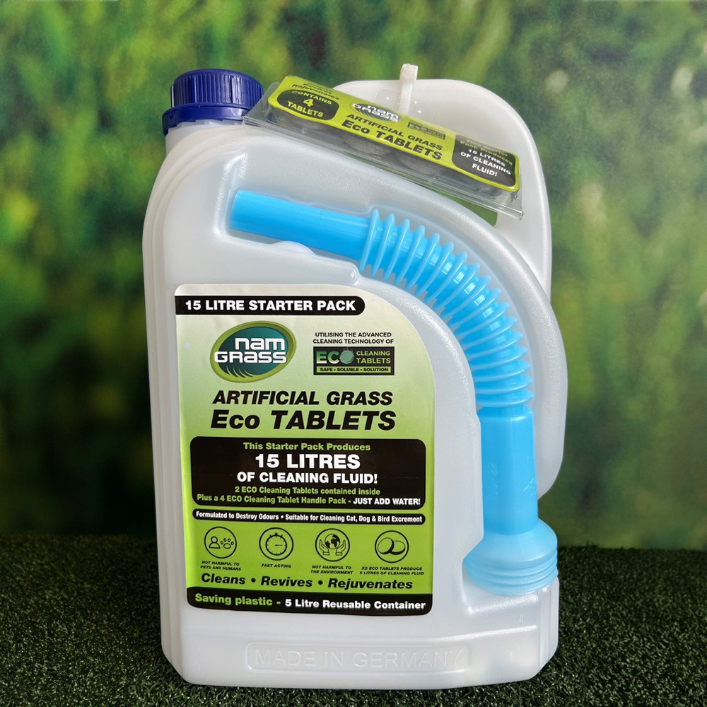 Namgrass Artificial Grass Eco Cleaning Tablets with Container - Pack of 6