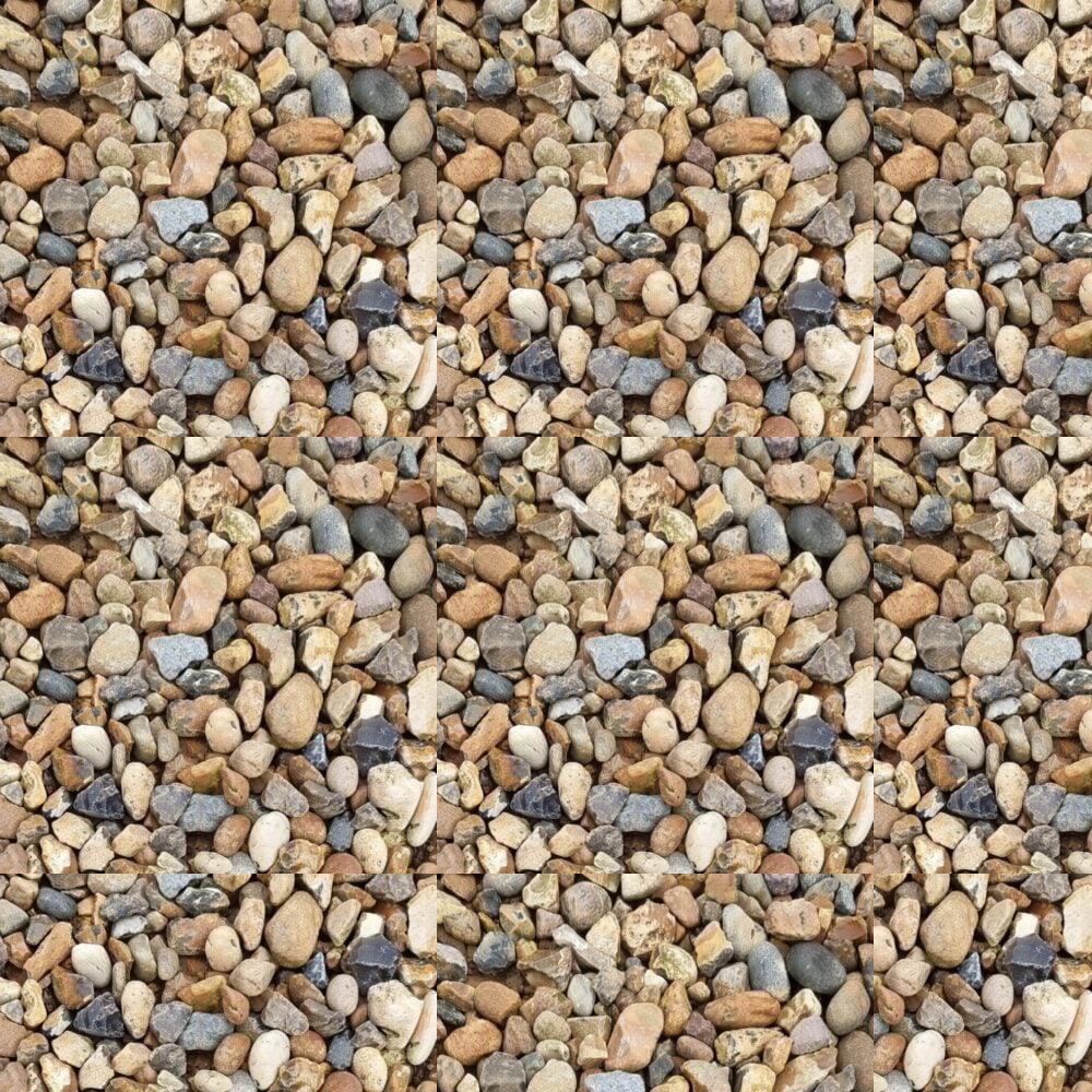 10mm Non Decorative Pea Shingle/Gravel Bulk Bag - Mixed Colour