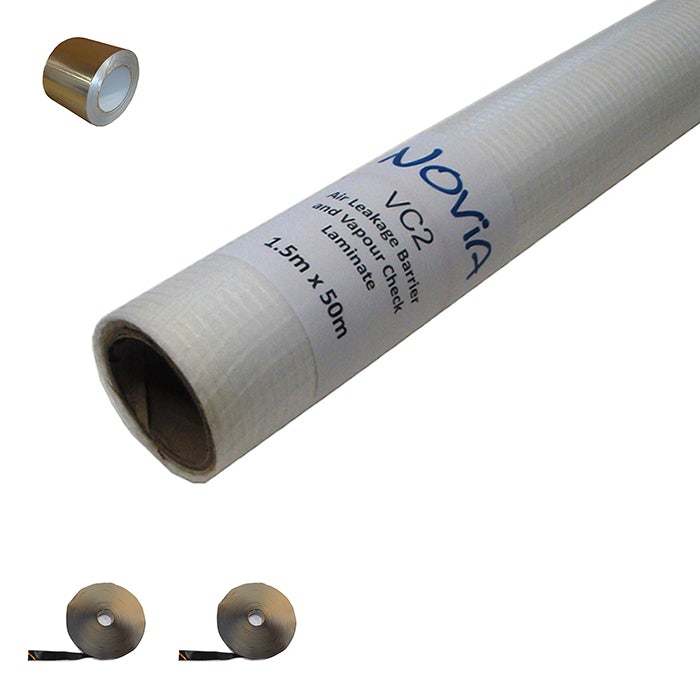 Novia VC2 Air & Vapour Control Layer Kit - 75m2