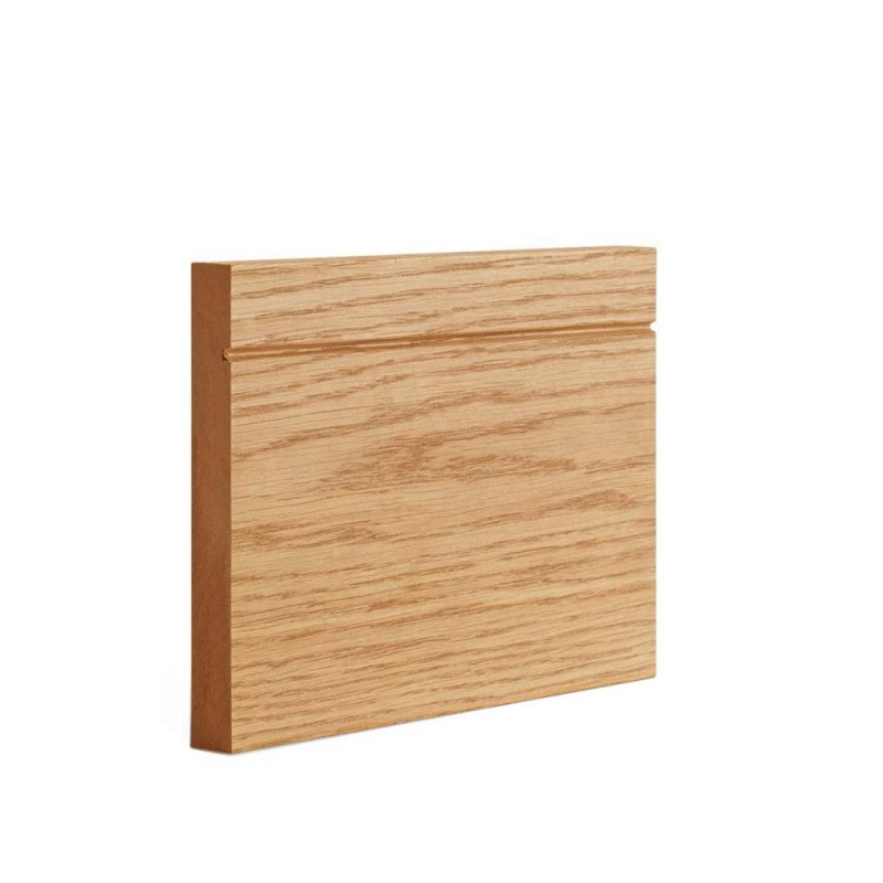 Deanta Oak Pre-Finished Traditional Shaker Skirting Boards 3.6m - Pack of 4
