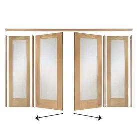 XL Joinery Easi-Frame Unfinished Oak Room Divider Door System - 3000mm x 2017mm (79.5x118.2 inch)
