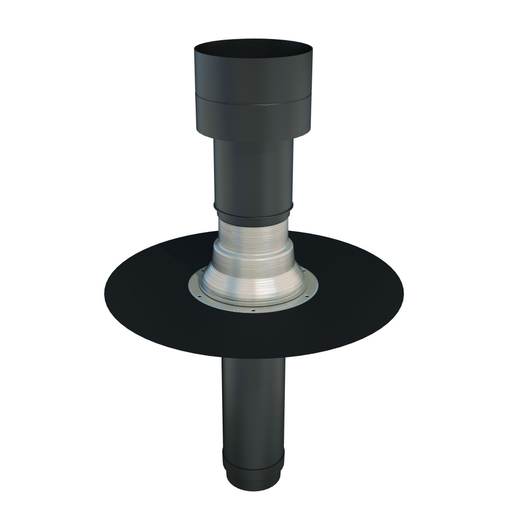Ubbink OFT5 Insulated Flat Roof Vent Terminal - 150mm Diameter (EPDM)