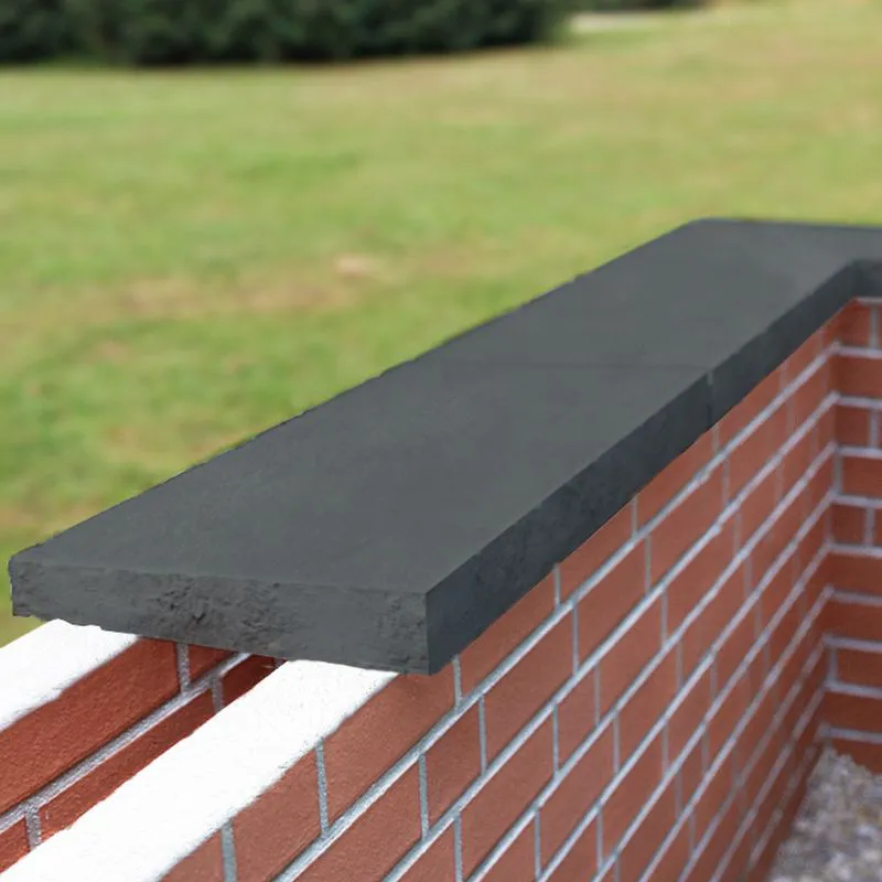 Coping Stone Rack Eurodec 50-75mm Once Weathered Concrete Coping Stone | Landscaping ...