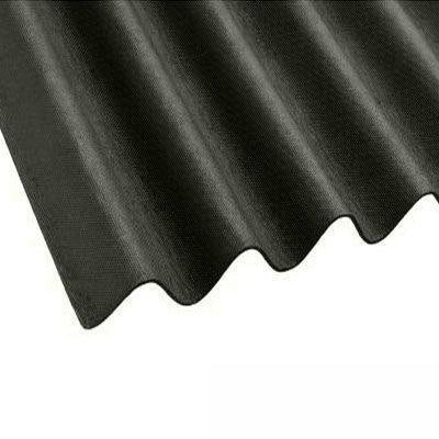 Onduline Black Corrugated Bitumen Roof Sheet - 2000mm x 950mm