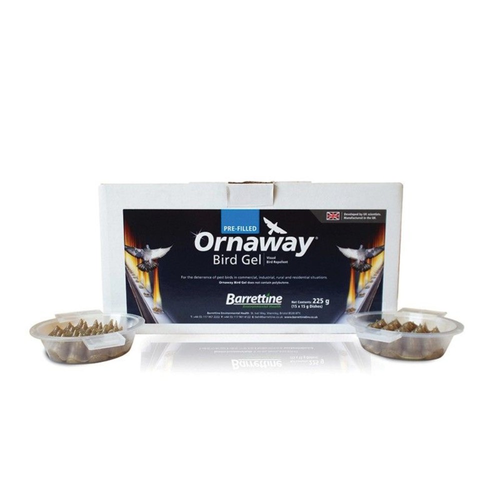 Ornaway Optical Bird repellent Gel Pre filled Dishes - Pack of 15