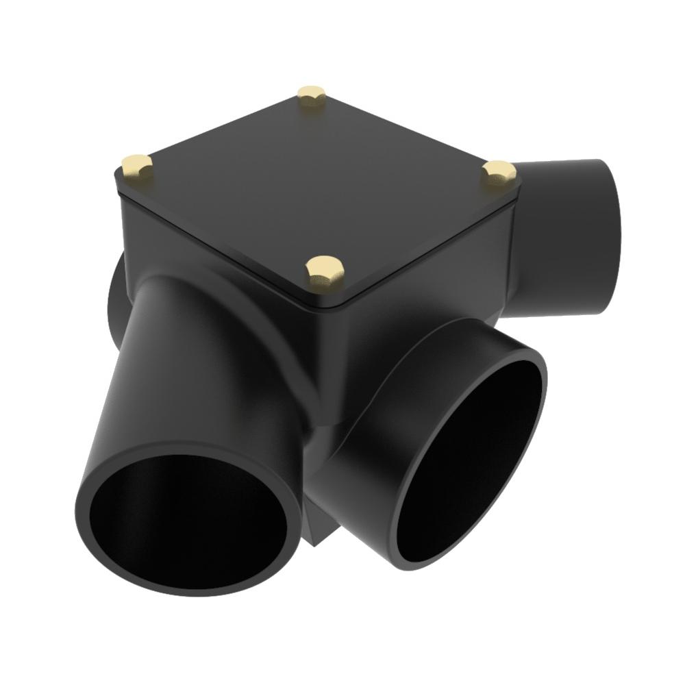 Pam Building Cast Iron Drain Pipe Inspection Chamber with 3 Outlets