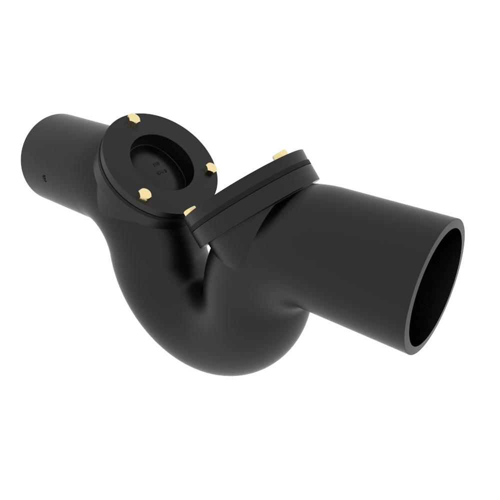 Pam Building Cast Iron Drain Pipe Running Trap with Double Access