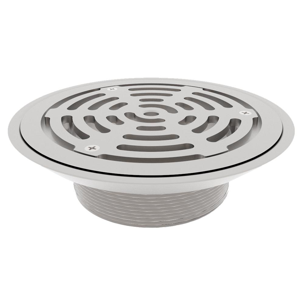 Pam Building Stainless Steel 150mm Circular Vinyl Floor Grating NPSM