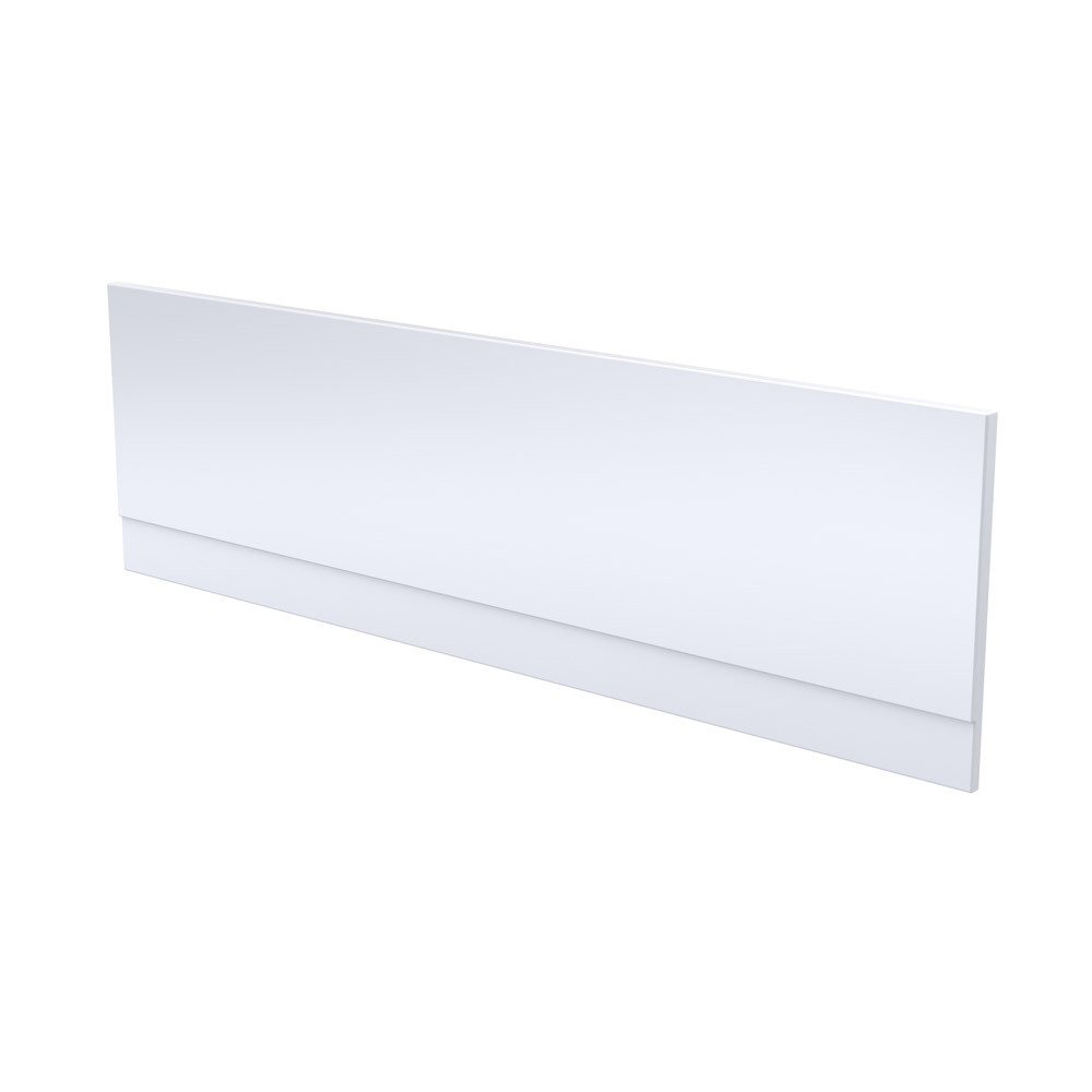 Nuie White Acrylic Straight Front Bath Panel