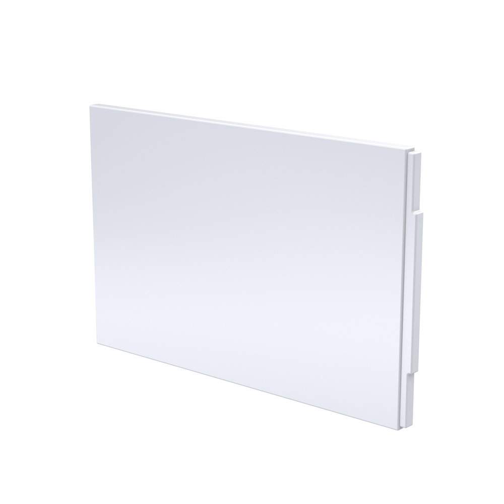 Nuie White 800Mm Acrylic Straight End Bath Panel