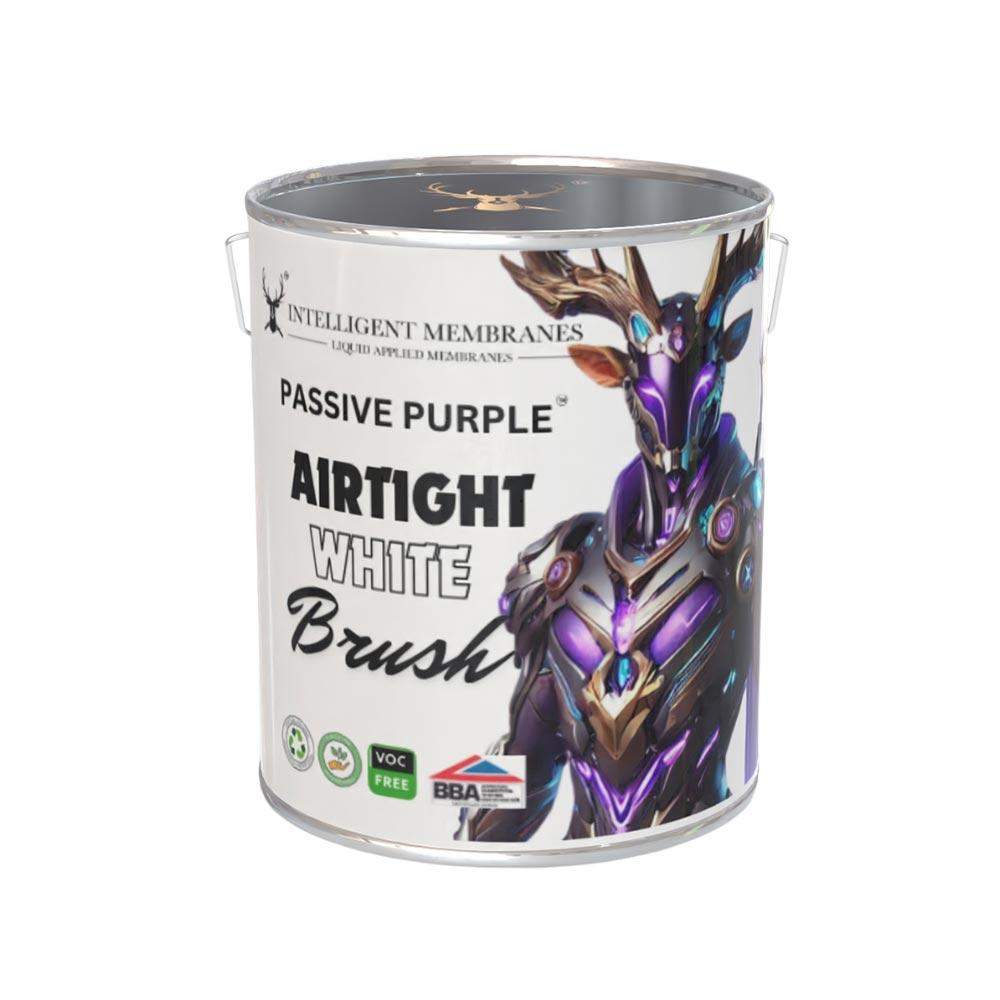 Intelligent Membranes White Passive Purple Airtight Brush Applied Vapour Control Membrane Paint - 6.9Kg