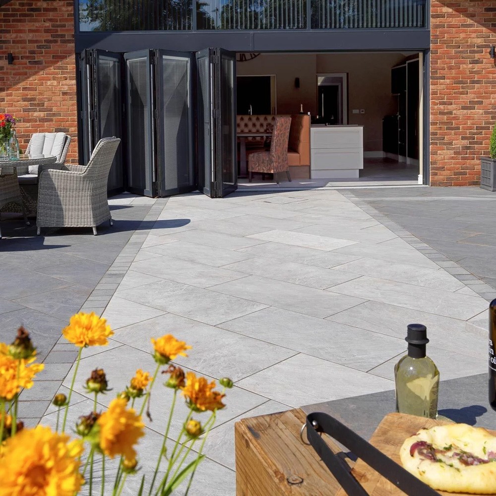 Pavestone Dolomite Moon Porcelain Paving Slabs - 1000mm x 500mm