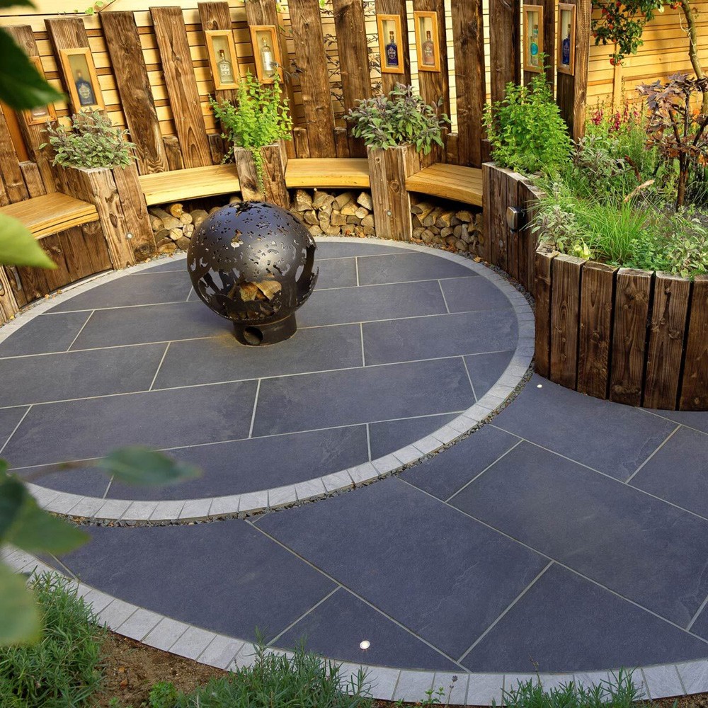 Pavestone Dolomite Slate Porcelain Paving Slabs - 1000mm x 500mm