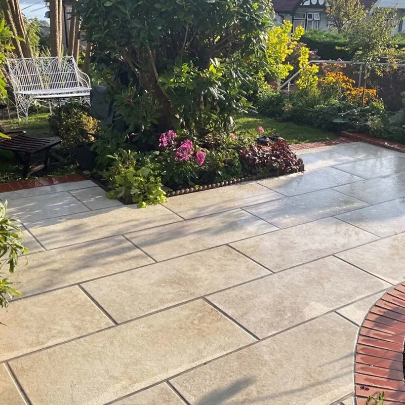 Pavstone Pavestone Dolomite Travertine Porcelain Paving Slabs 1000mm x 500mm ...