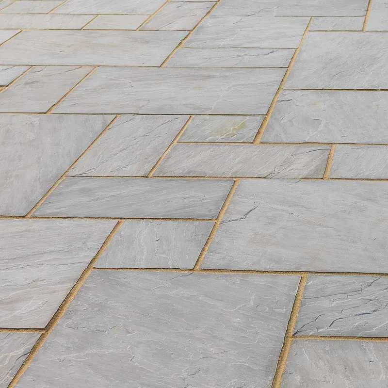 Pavstone Pavestone Light Grey Indian Sandstone Paving Slabs | Landscaping ...