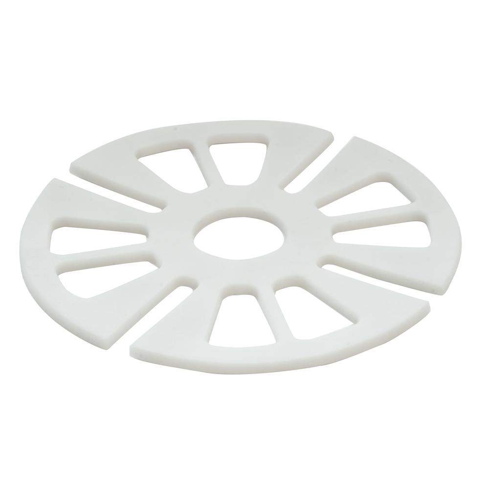 Deks White Landscaping Flat Roof Shim For Paving Support Pads - 3Mm Rubber