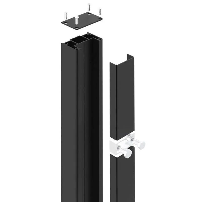 Threaded Gate Post Fully Finished Aluminium Surface/Sunken Pedestrian Gate Post ...