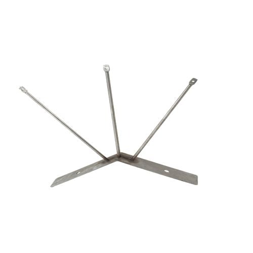 Pigeon Wire Triangular Ridge Bracket - Stainless Steel