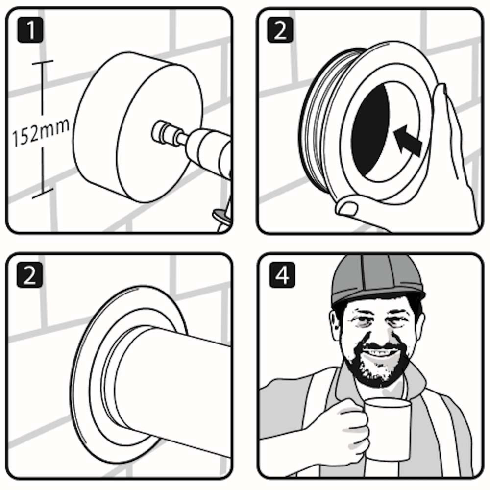 PipeSnug 110mm Soil Pipe Cover Drainage Superstore®