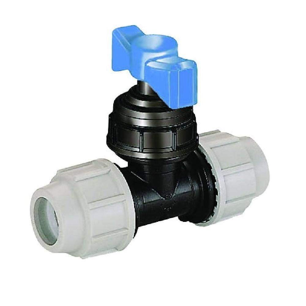 Plasson Plastic Stop Tap Compression Ends - 20Mm
