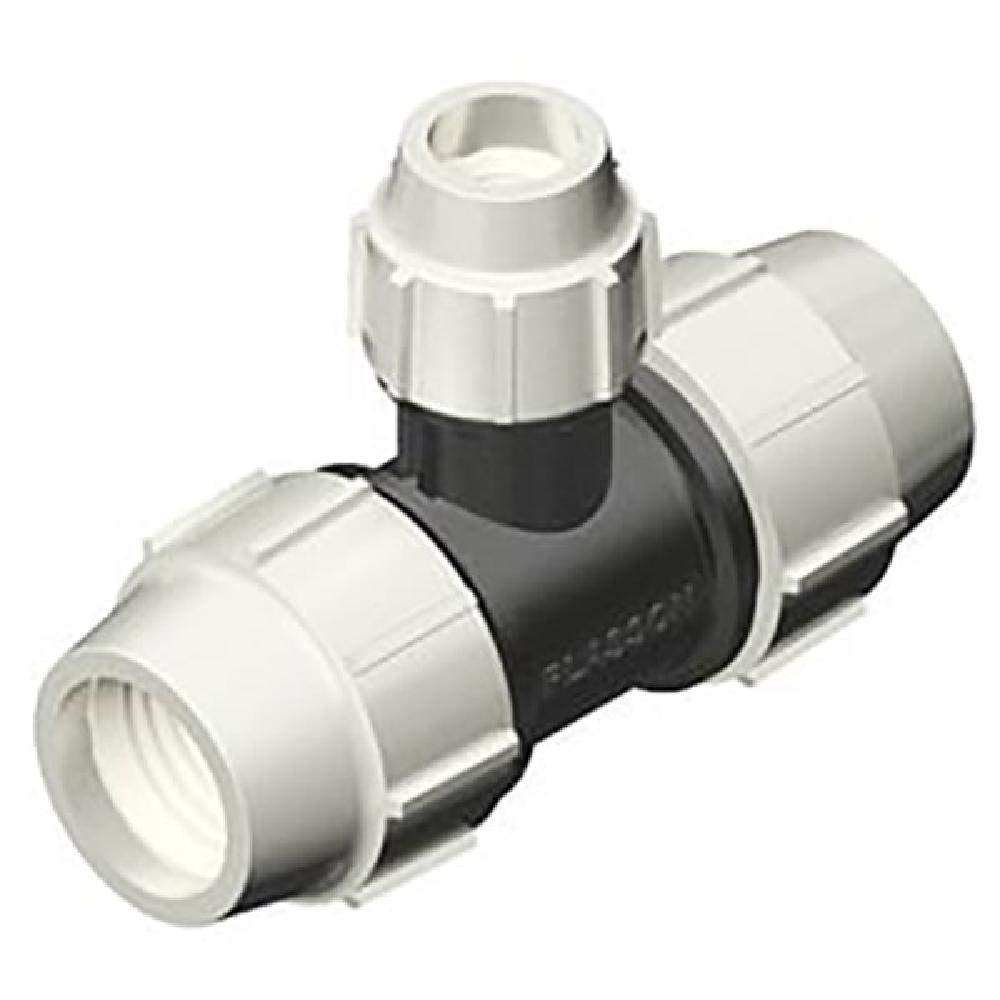 Plasson Reducing Tee - 25Mm X 25Mm X 20Mm Mdpe Plastic