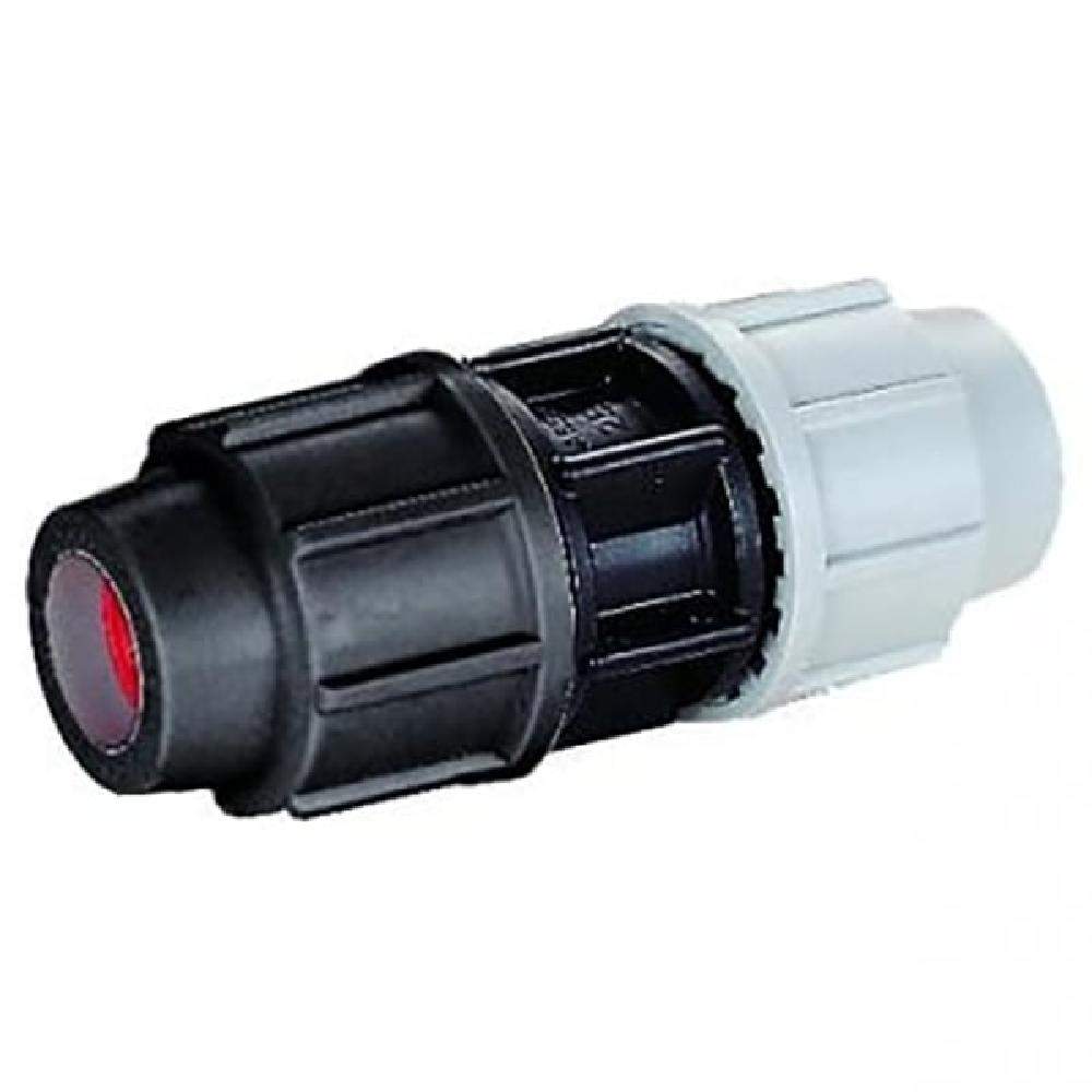 Plasson Blue/Black Slip Coupling Metric Mdpe To Imperial Pipe - 25Mm X 1/2 Inch