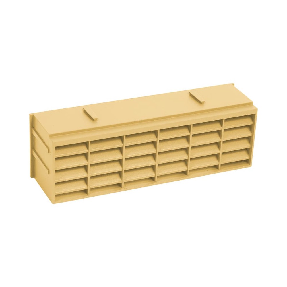 Plastic Air Brick Buff - 76mm x 229mm