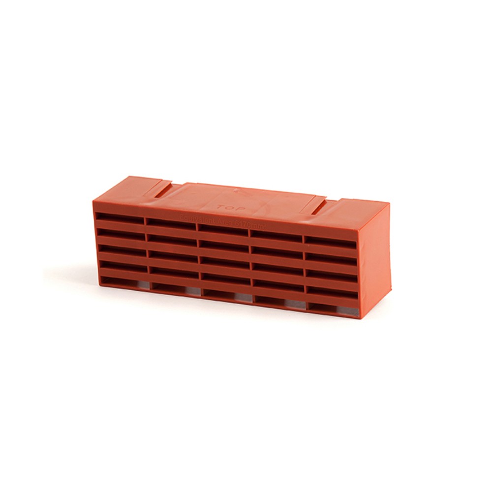 Plastic Air Brick Terracotta - 76mm x 229mm