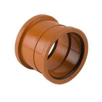 Brett Martin Plastic Guttering Industrial Downpipe Double Socketed Connector 200mm