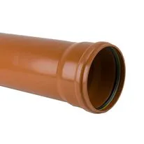 Brett Martin Plastic Guttering Industrial Downpipe Socketed 3m Length 200mm