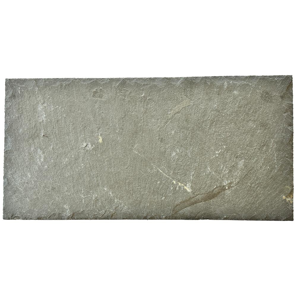 Polperro Mid Grey Unholed Spanish Natural Slate Roof Tile