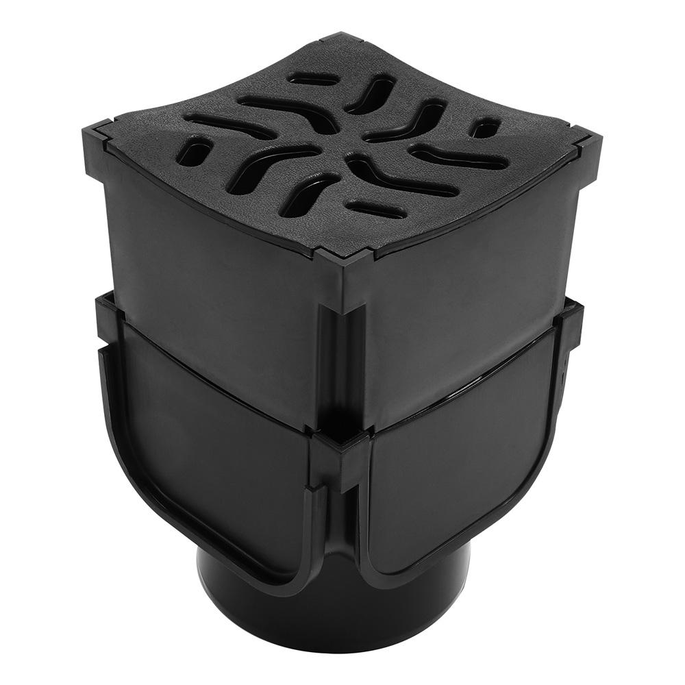 Polydrain A15 Shallow Flow Slot Drain Quad Box Corner Unit