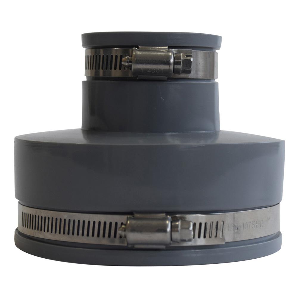 Polydrain A15 Threshold Channel Drain PVC Adaptor to Suit End Cap Outlet - 110mm to 50mm